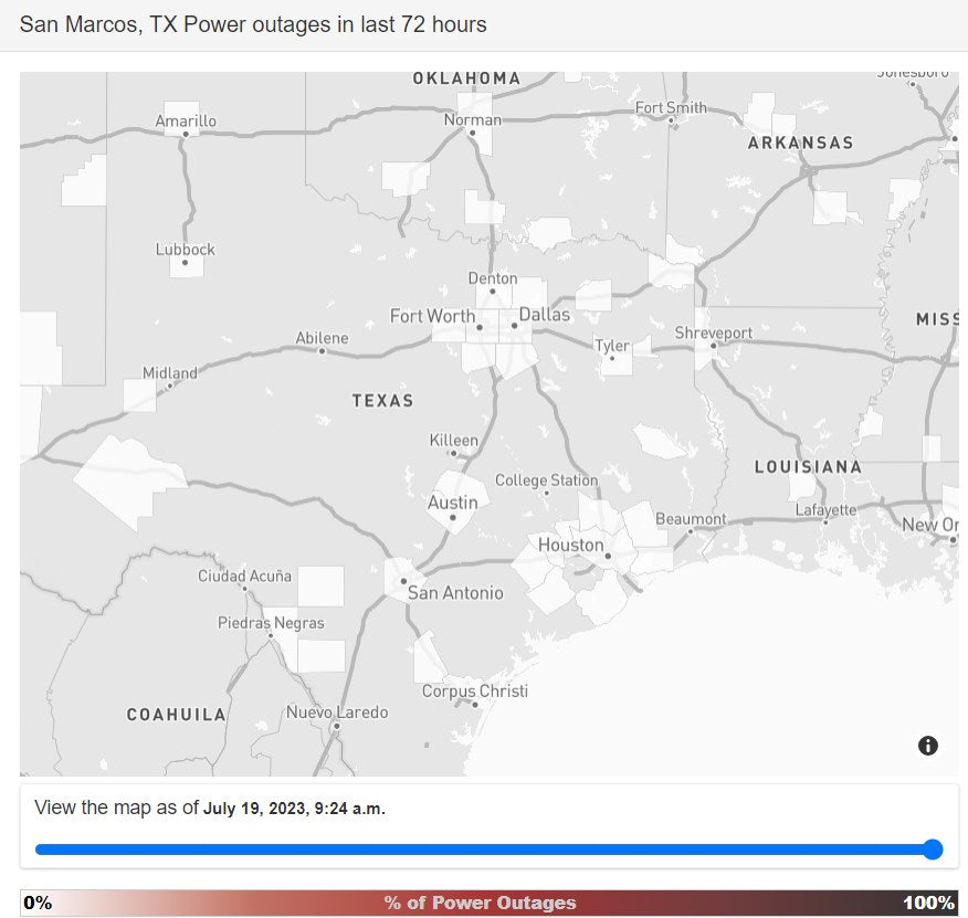 Central Texas power outages: Check for a power outage in your area