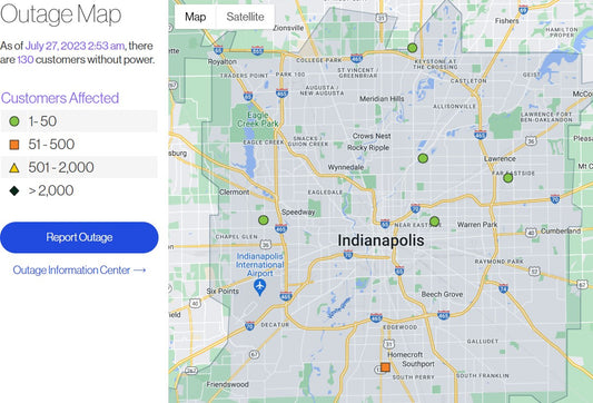 Power Outage in Indianapolis,Check Latest Outage Map: