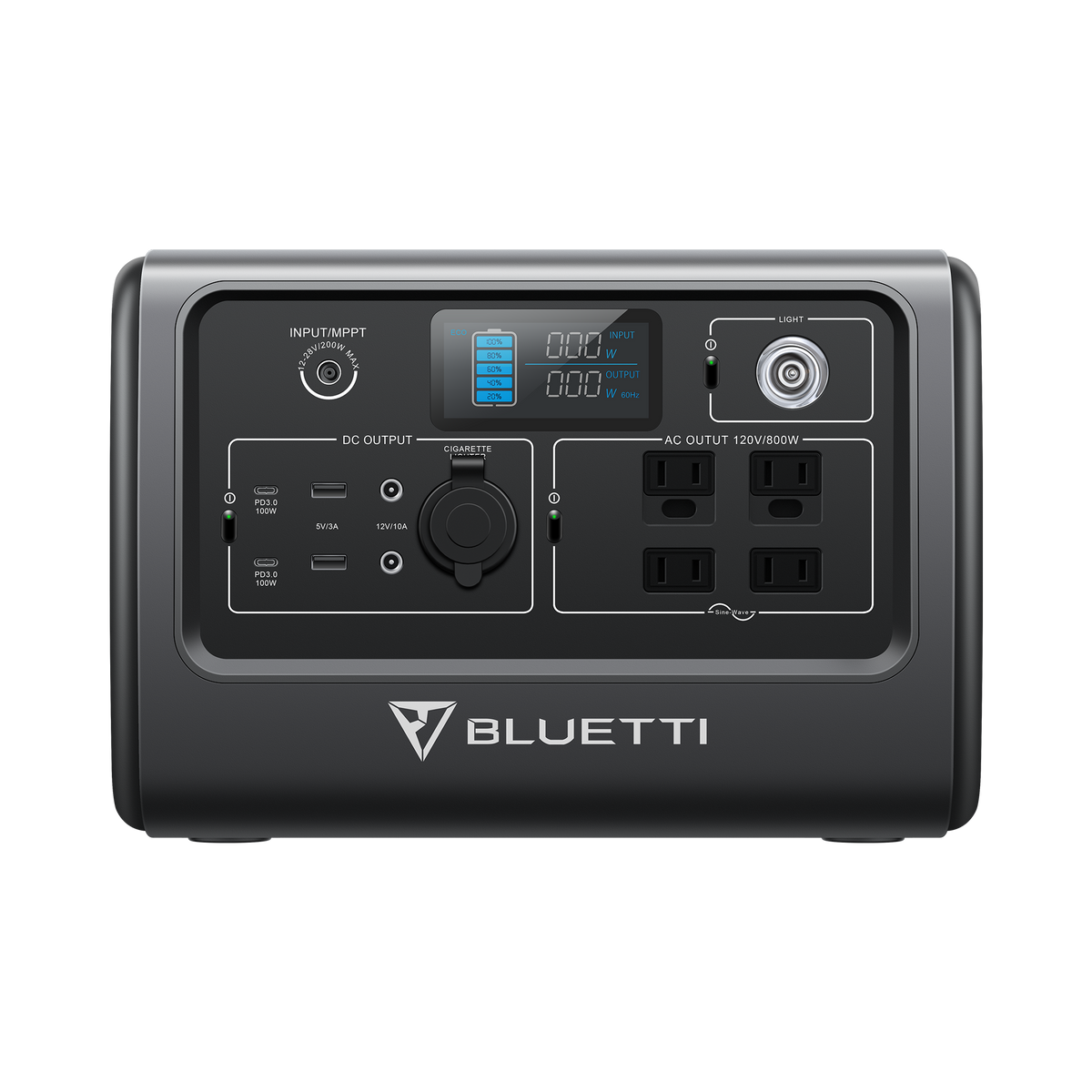 BLUETTI EB70 Portable Power Station with 200W Solar Panel, 716Wh700W Solar  Generator With 4 110V AC Outlets, Battery Backup for Camping Outdoor RV